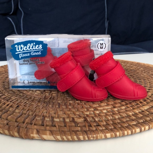 wellies fleece lined dog boots